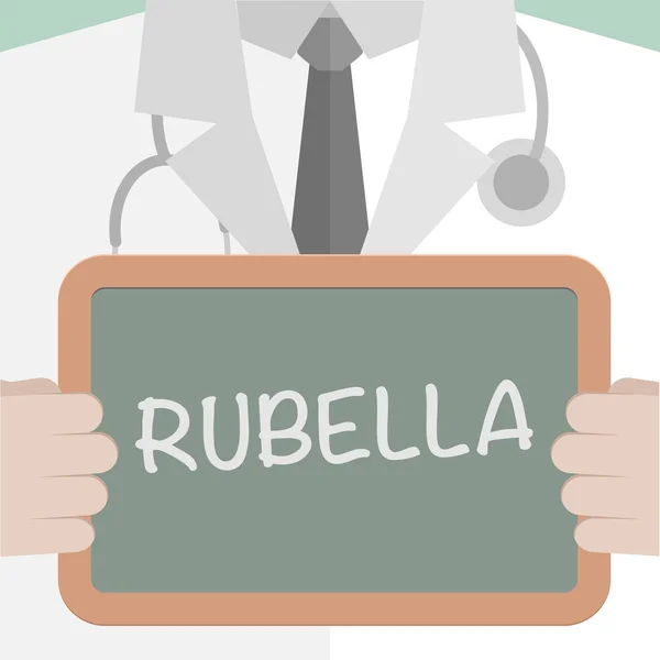 Medicinalstyrelsen Rubella — Stock vektor