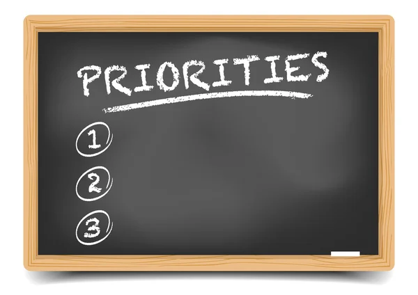 Lista prioriteringar — Stock vektor