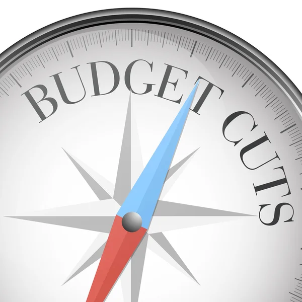 Budgetnedskärningar — Stock vektor