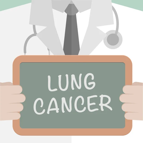 Medicinalstyrelsen lungcancer — Stock vektor