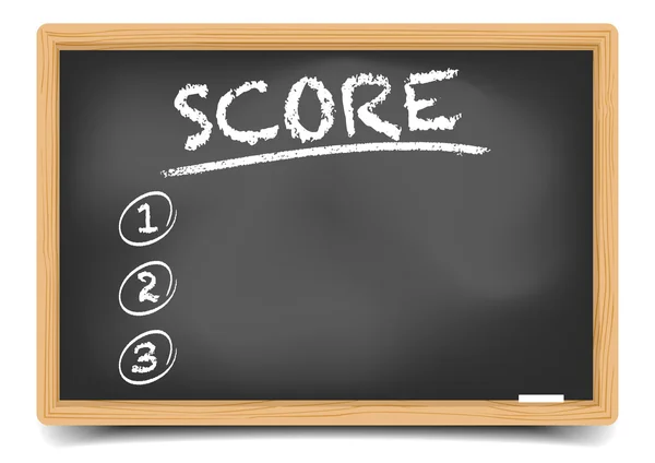 Lijst Score — Stockvector