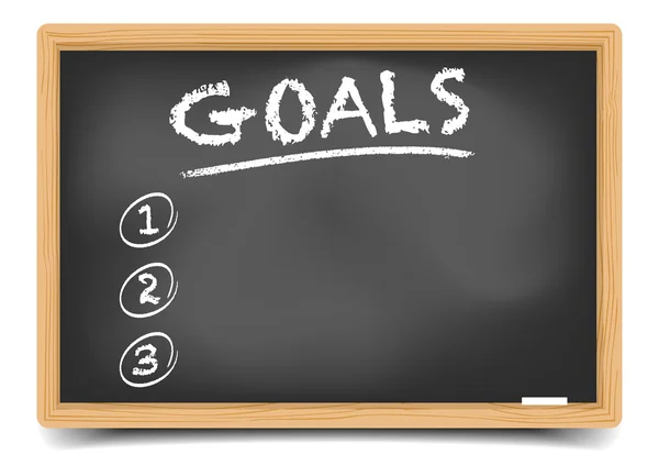 List Goals — Stock Vector