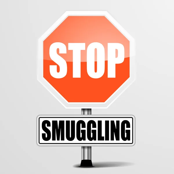 Smettere di contrabbandare — Vettoriale Stock