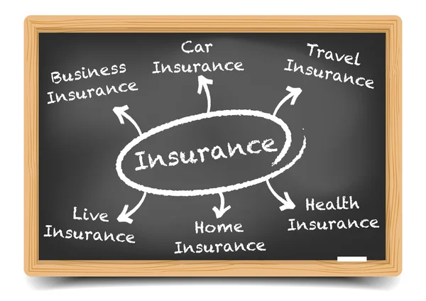 Insurance diagram — Stock Vector