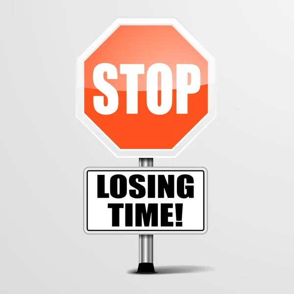 Stop Losing Time — Stock Vector