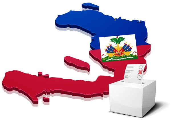 Гаїті ballotbox — стоковий вектор