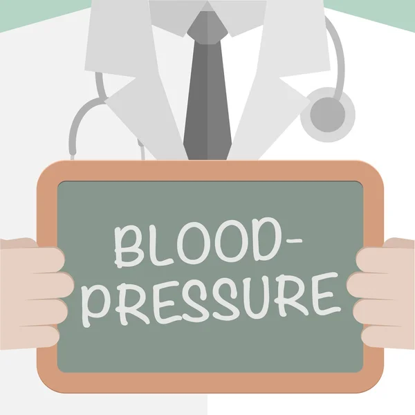 Medical Board Blood Pressure — Stock Vector