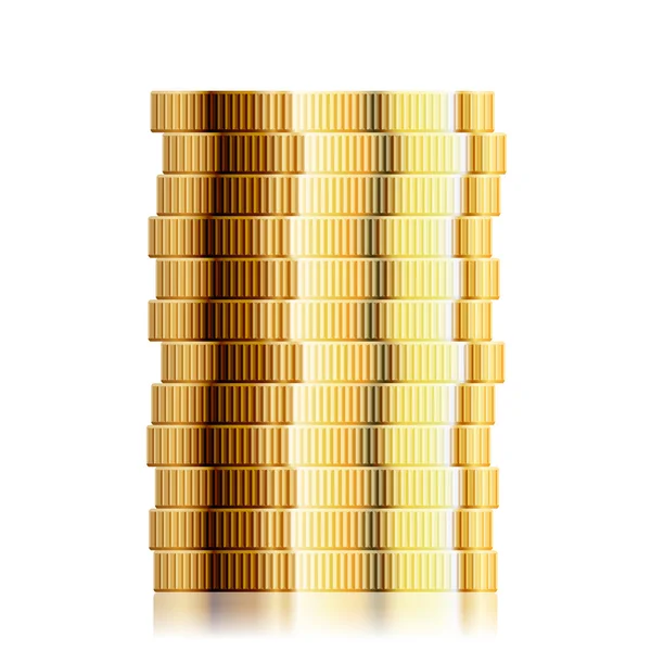 Coin Stack — Stock Vector