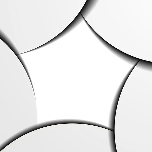 Cinq cercles de papier — Image vectorielle