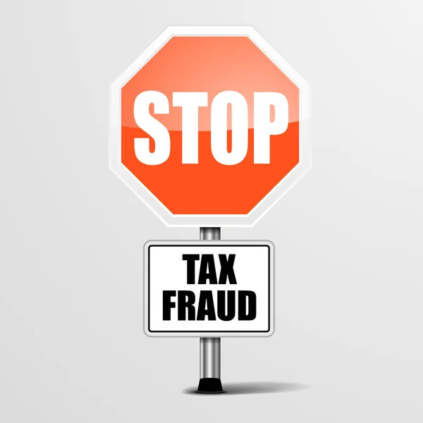 Detener el fraude fiscal — Archivo Imágenes Vectoriales