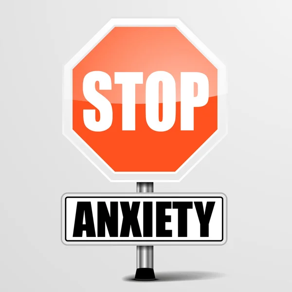 Arrêtez l'anxiété — Image vectorielle