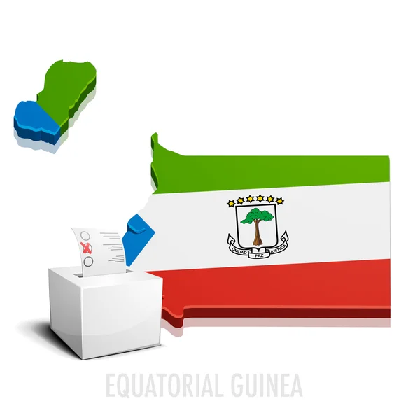 Ballotbox Ekvatorialguinea — Stock vektor