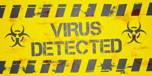 Virus gedetecteerd — Stockvector