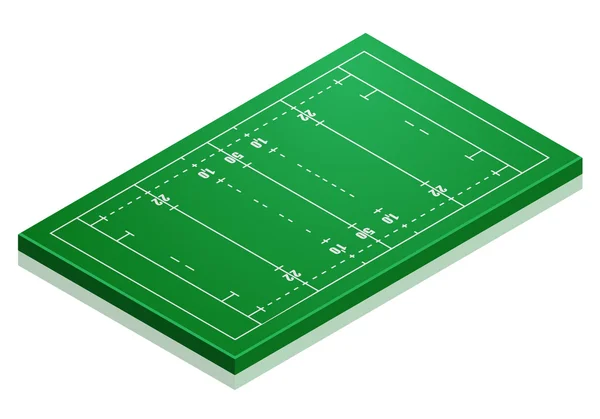 Campo de rugby — Vector de stock