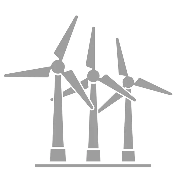 Icône des éoliennes — Image vectorielle