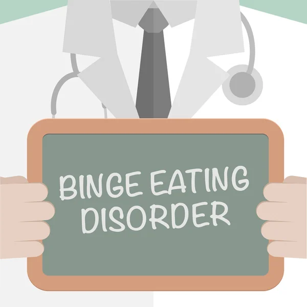 Binge Eating Störung — Stockvektor