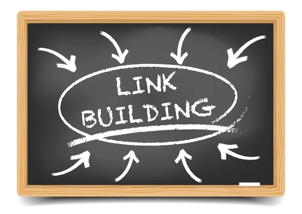 Foco de Link Building — Vetor de Stock