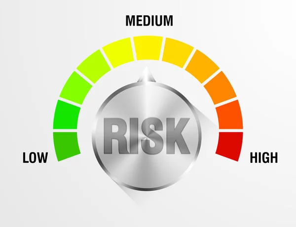 A Risk Meter — Stock Vector