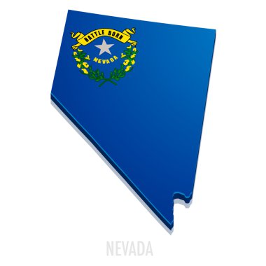 Map of Nevada clipart