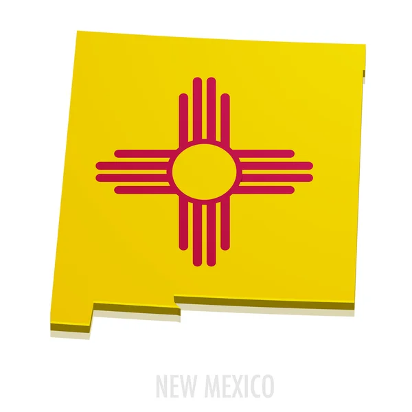 Map New Mexico — Stock Vector