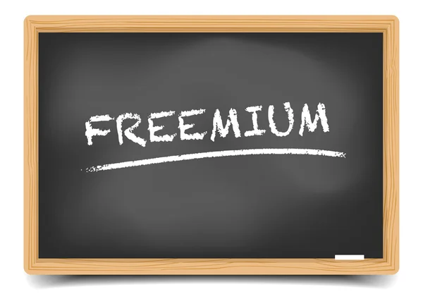 Teks freemium papan tulis - Stok Vektor