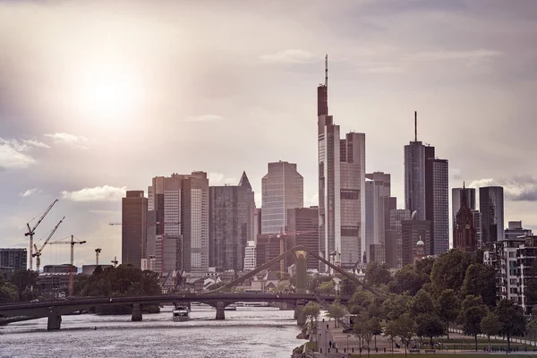 Skyline van Frankfurt am Main — Stockfoto