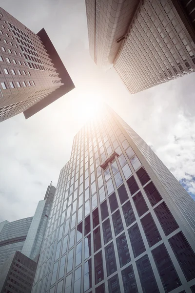 Office buildings from below — Stock Photo, Image