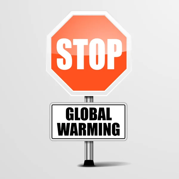 Stop Global Warming — Stock Vector