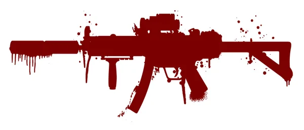 血と機関銃 — ストックベクタ