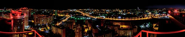 Panorama night city — Stock Photo, Image