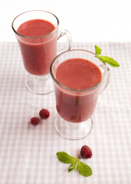 Friska hallon smoothie drink — Stockfoto