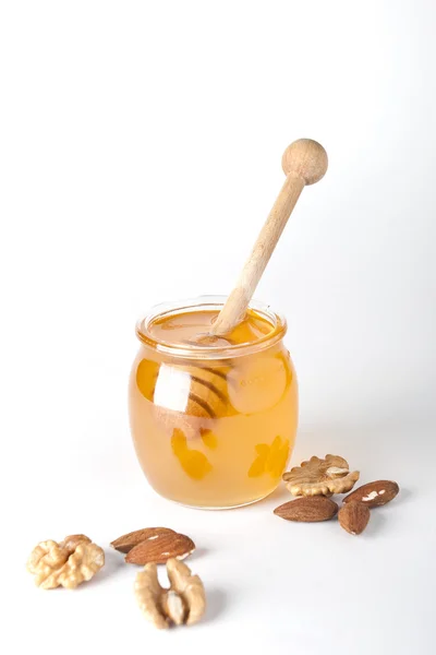 मध ग्लास किलकिले — स्टॉक फोटो, इमेज