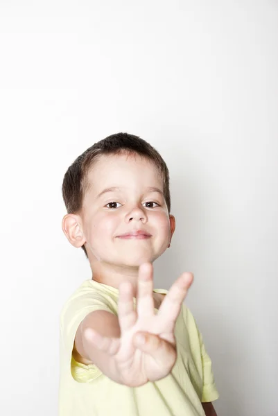 Quatro anos de idade menino — Fotografia de Stock