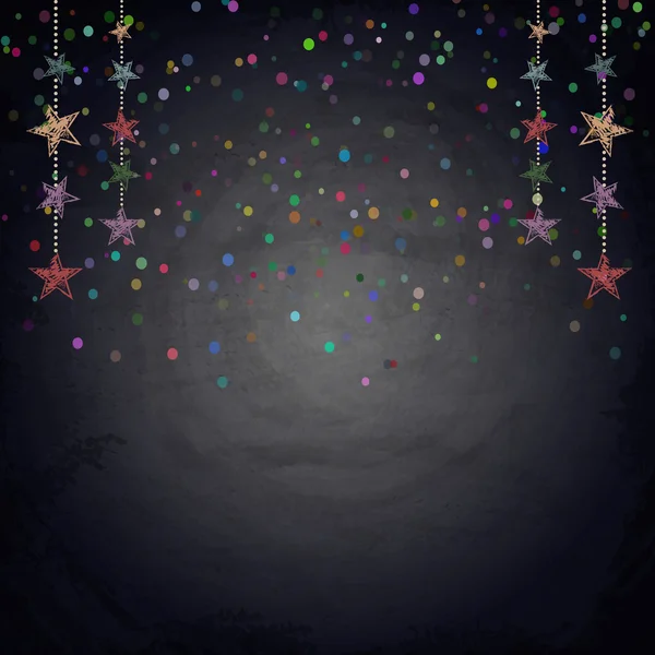 Arrière-plan tableau avec dessin des étoiles de Bruant — Image vectorielle