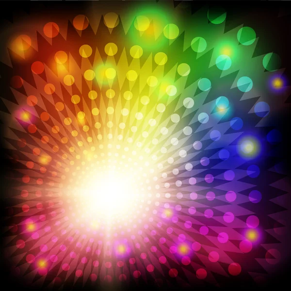 Абстрактні барвисті кола сяючий фон — стоковий вектор