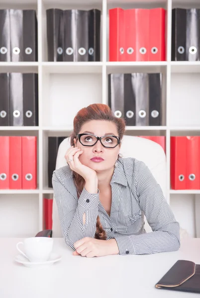 Bored business woman. Overwork concept — Stock Photo, Image