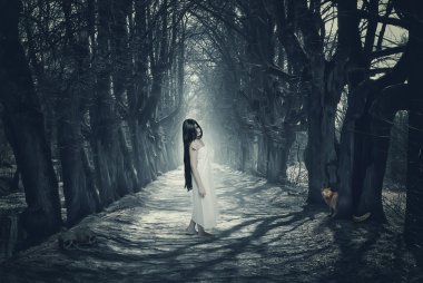 Ghost ile Cadılar mistik orman 