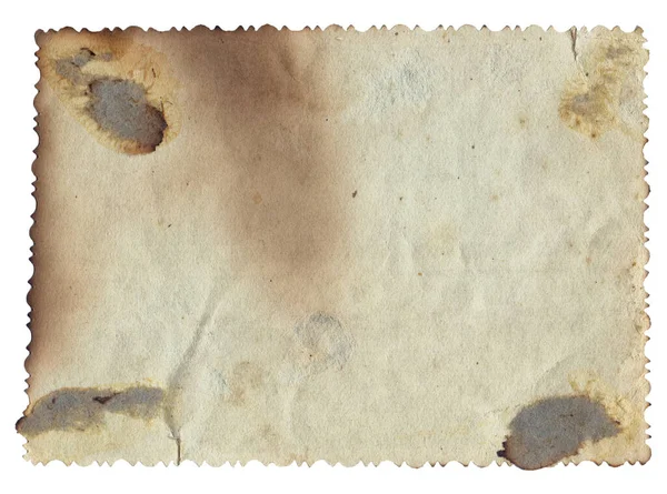 Starý Vintage Hrubé Textury Retro Papír Spálenými Skvrnami Škrábance Pozadí — Stock fotografie