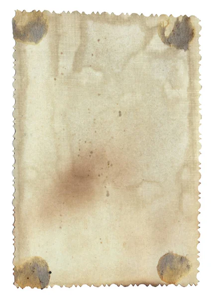 Старая Винтажная Грубая Текстура Ретро Бумаги Пятнами Царапинами Фон Изолирован — стоковое фото
