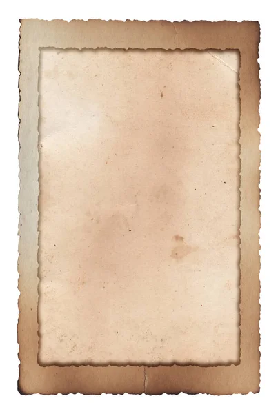 Yanmış Lekeleri Çizikleri Olan Eski Model Kabataslak Doku Retro Kağıdı — Stok fotoğraf