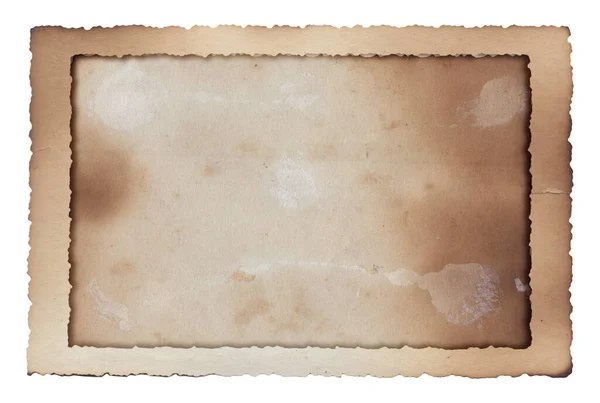 Старий Старовинний Каркас Грубої Текстури Ретро Папір Обпаленими Плямами Подряпинами — стокове фото