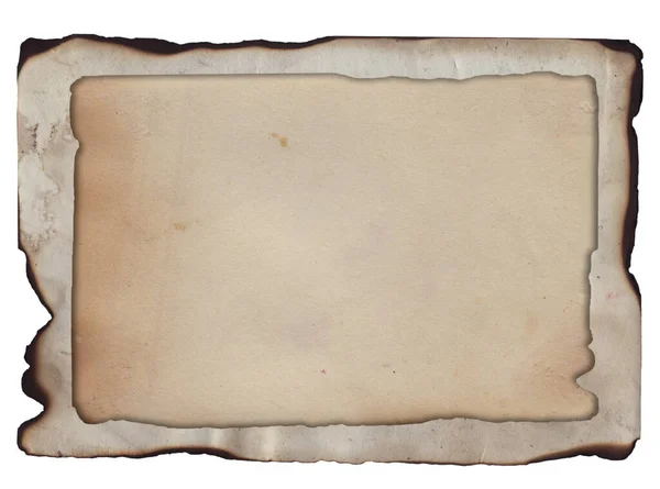 Старий Старовинний Каркас Грубої Текстури Ретро Папір Обпаленими Плямами Подряпинами — стокове фото