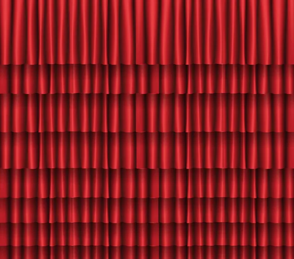 Fondo Con Cortina Roja Diseño Para Presentación Concierto Espectáculo Ilustración — Archivo Imágenes Vectoriales