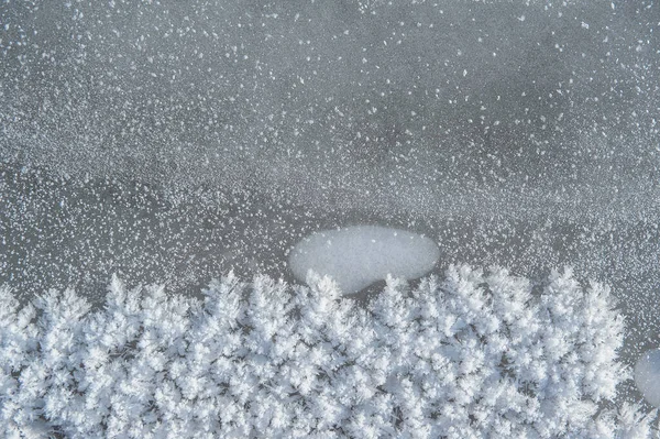 Ledová Textura Škrábanci Zmrzlým Sněhem Winer Abstraktní Pozadí Pro Desig — Stock fotografie