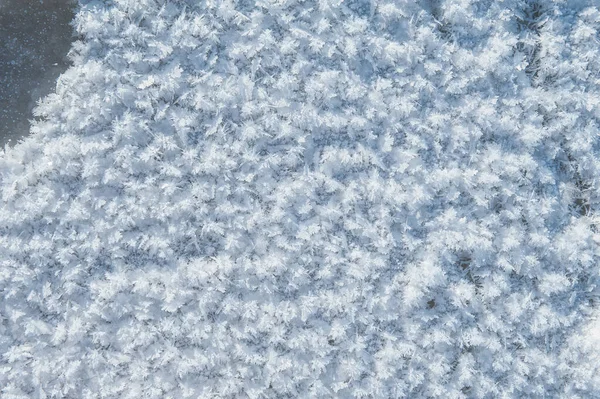 冰的质地带有划痕和冰冻的雪 用于设计的更抽象的背景 — 图库照片