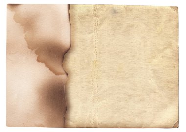 Leke ve çiziklerle izole edilmiş eski fotoğraf dokusu