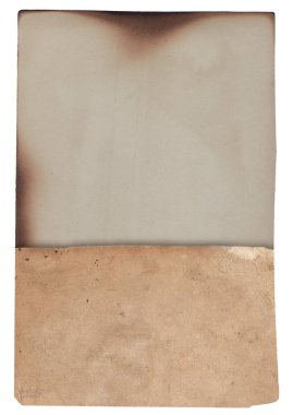 Leke ve çiziklerle izole edilmiş eski fotoğraf dokusu