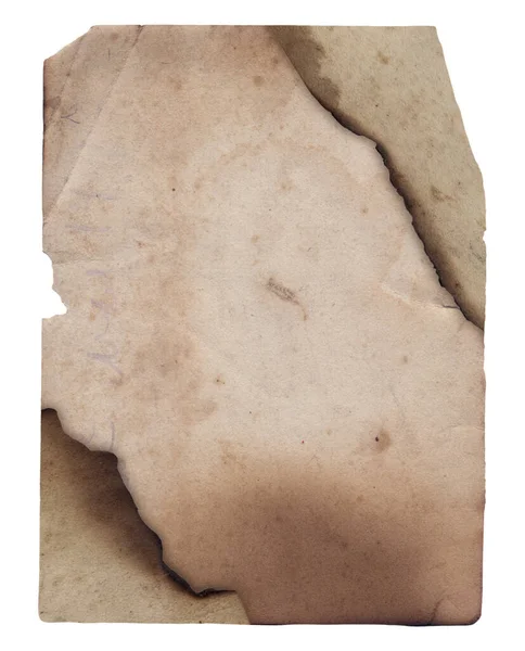 古いヴィンテージラフなテクスチャのレトロな紙焼きエッジ 汚れや傷の背景 — ストック写真