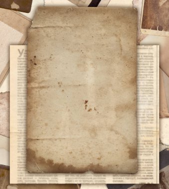 Lekeli ve çizikli eski buruşmuş fotoğraf dokusu