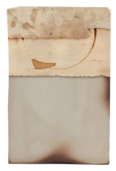 Yanmış Kenarları Lekeleri Çizikleri Olan Eski Model Kaba Doku Retro — Stok fotoğraf